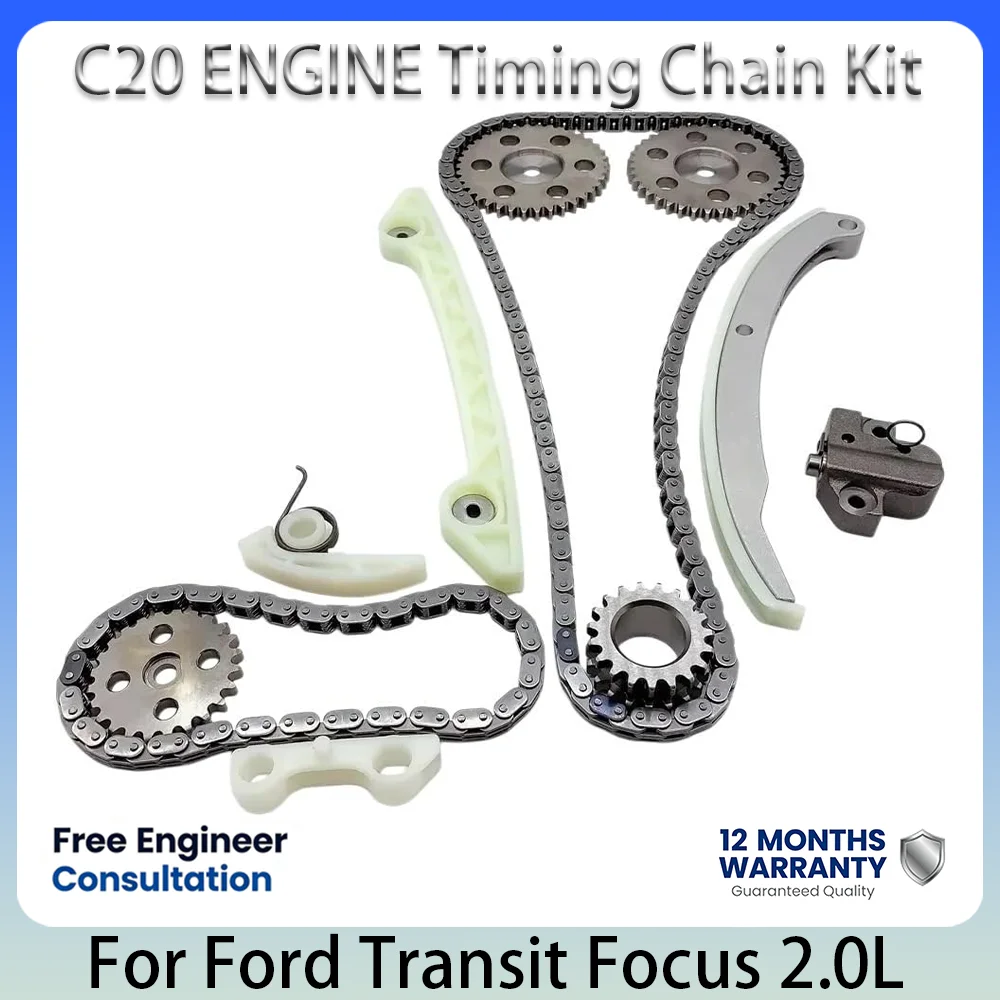 Kit de Cadena de Distribución del Motor OE 1S7Z6268BC para Ford 2.0L 2.0 L T C20 Mondeo Focus Transit Connect, Repuestos de Motor