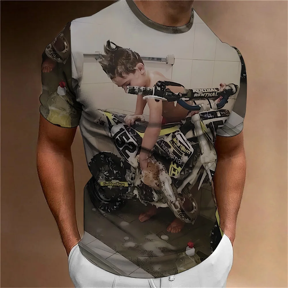 

24 new summer crewneck short-sleeved men's T-shirt, 3D graphic T-shirt, Death, skeleton costume, lion, hip hop, fitness
