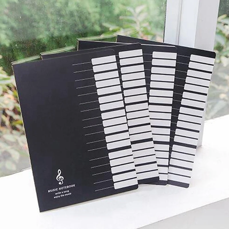 2X Vijf Lijnen Music Notes Notebook Muziek Tab Personeel Stave Notebook