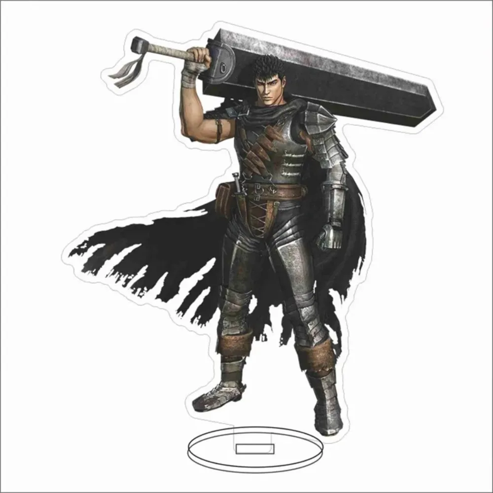 Cartoon Anime Jian Feng Chuan Qi Figures Gess Eirca Casca Acrylic Stand Model Plate Holder Desk Decor Cosplay Standing Props