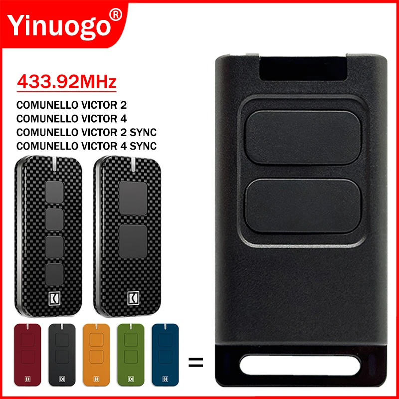 

COMUNELLO VICTOR 2 4 SYNC Пульт дистанционного управления 433,92 МГц с подвижным кодом Пульт дистанционного управления для гаражных ворот Ручной передатчик Приемник для программирования