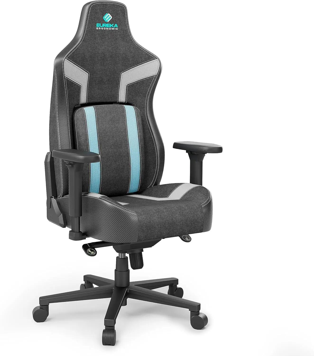 Gaming Chair, Computer Gamer Chair with Lumbar Support, High Back Office Chair 4.3in Seat Thicker Cushion, Official Blast