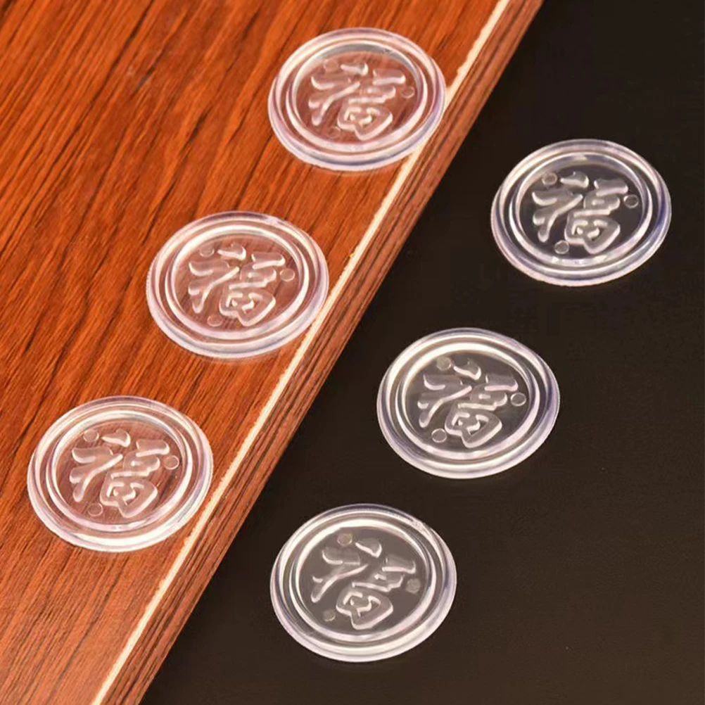 

100pcs Glass Table Bumper Clear Silicone Suction Cup Washer Anti-Slip Pad Durable Transparent Furniture Leg Protector