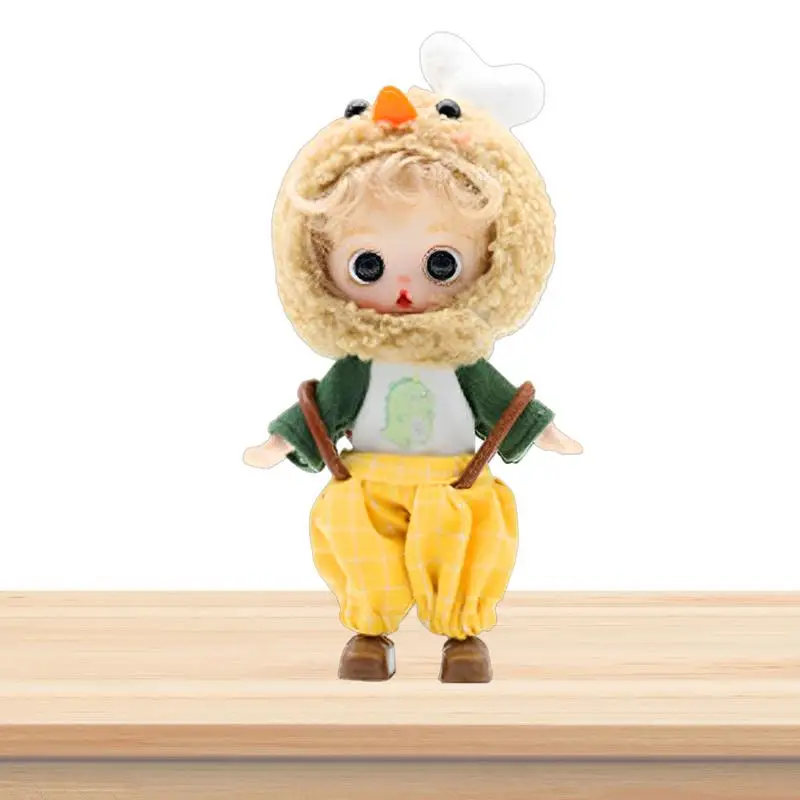 

Куклы аниме для девочек, головной убор с жареной курицей, фигурки аниме с одеждой и обувью, 3D глаза, Необычные Куклы для ролевых нарядов