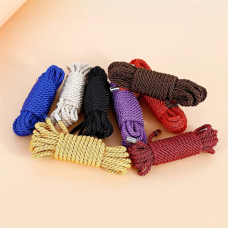 Exotische Shibari Accessoires Van Handboeien Bondage Zacht Touw Voor Mannen Vrouwen Fetisj Slaaf Rollenspel Binder Handboeien Touch-Up Plezier