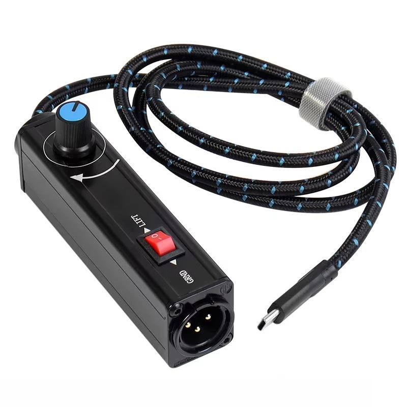 

Кабель USB-C - XLR (штекер) для микрофона с аудиоизолятором, устраняющий токовые помехи и синхронизирующийся с балансным фильтром