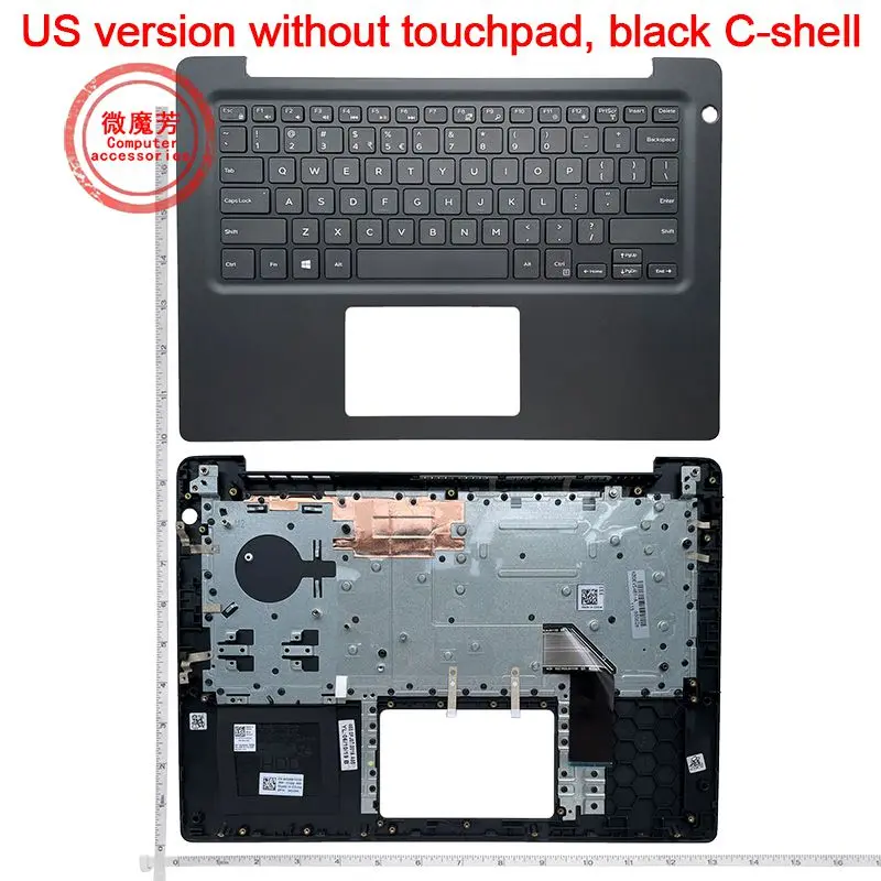 

Keyboard For Dell vostro 14-5481 V5481 15-5581 V5581 0H52M6 0K8CNV Palmrest Upper Case