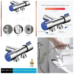 Rociador Bidé de Mano Inoxidable - Ducha y Grifo para Inodoro