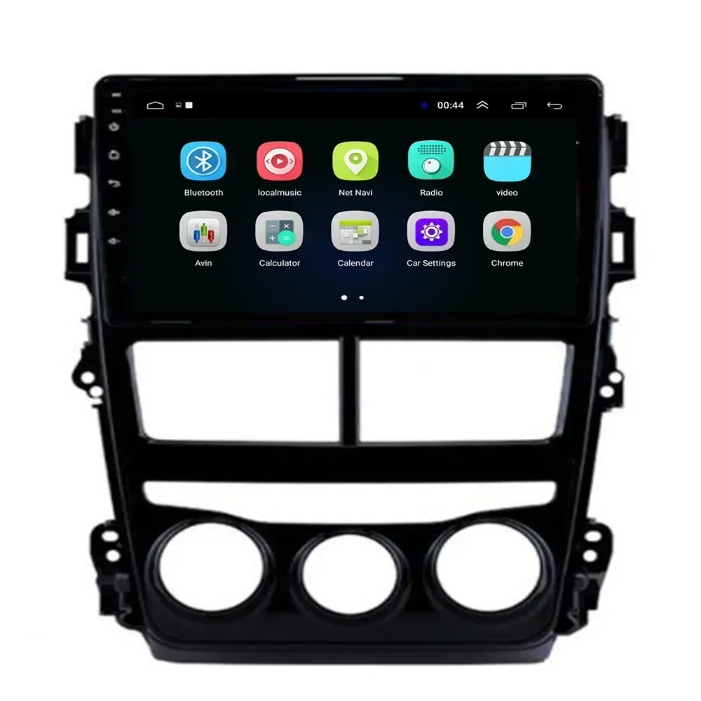 2 Din Android 13 Radio estéreo para coche DVD GPS reproductor de vídeo Multimedia 5G WiFi cámara DSP Carplay para TOYOTA VIOS YARIS 2018 2019-