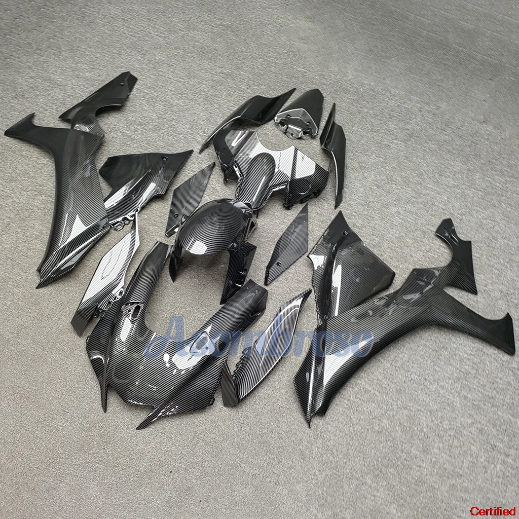 Custom Fairing Kit For Yamaha YZF R1 2020 2021 2022 2023 YZF-R1 YZFR1 22 23  Carbon Fibre Black Grey Bodywork Protective cover