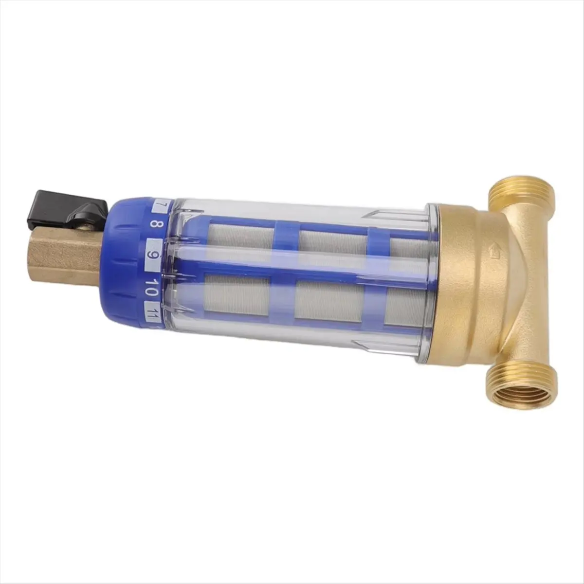 A95G Water Prefilter Down Sediment Whole House Down Sediment Water Filter Refined Copper Head 40um