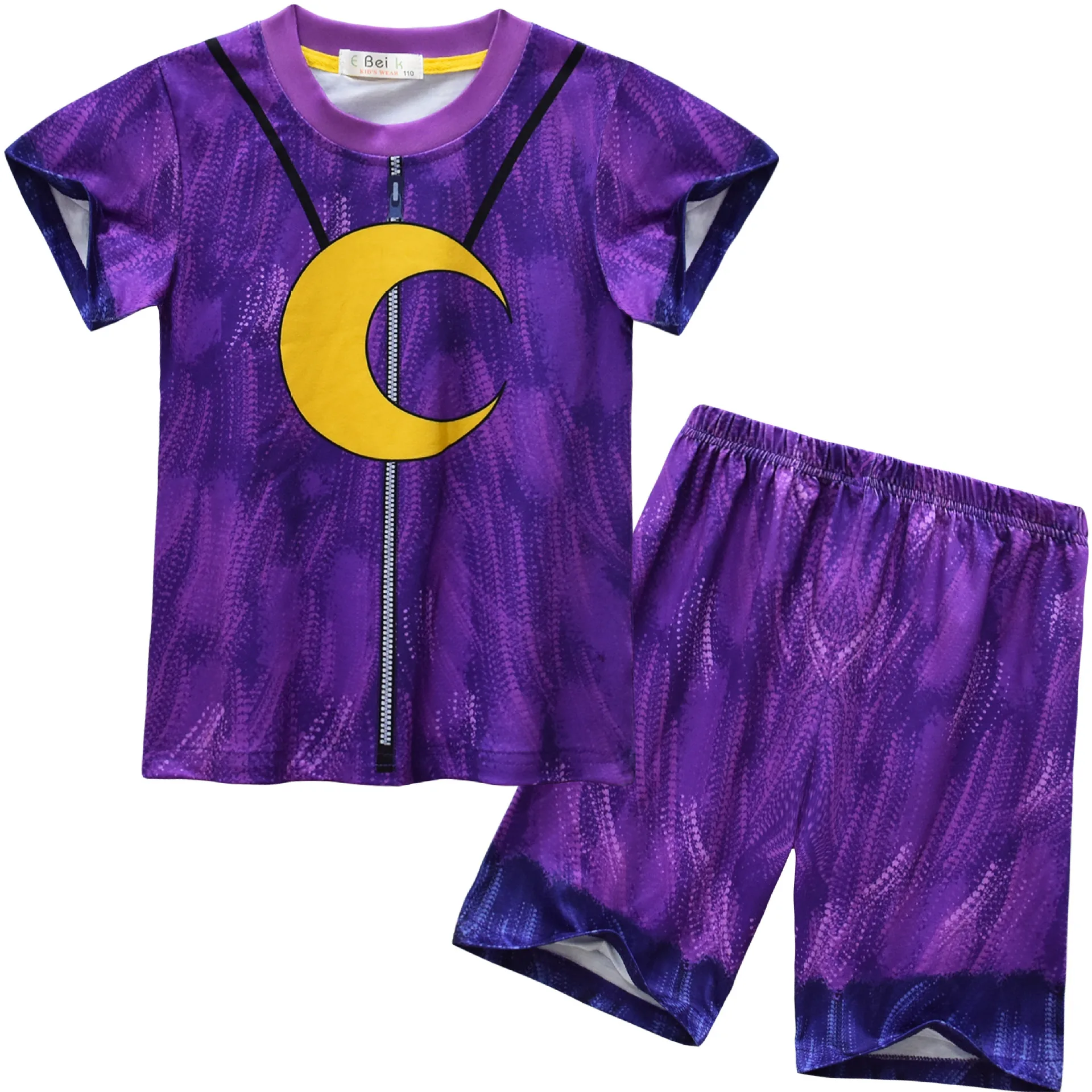 Boys Girls Catnap Cosplay Costume Smiling Critters Summer Tshirt Shorts Mask Children Cartoon Pajama Set Halloween Party Clothes