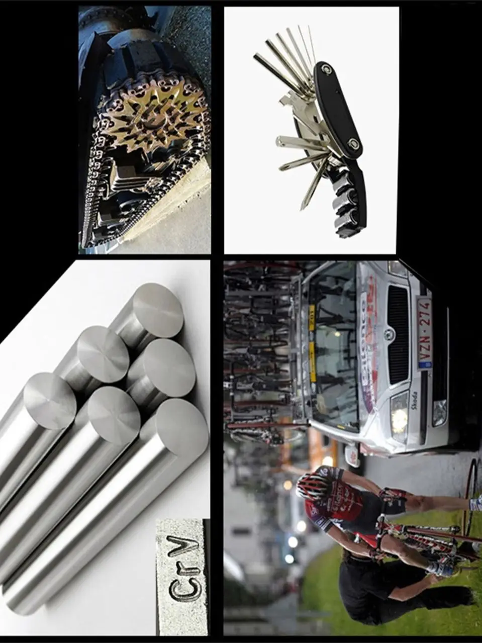 AliExpress NONE Bicycle Repair Tools Kit, Hex Spoke, Cycling Screwdrivers Tool, Tyre Lever, Allen Wrench, Mountain Bike Multitool