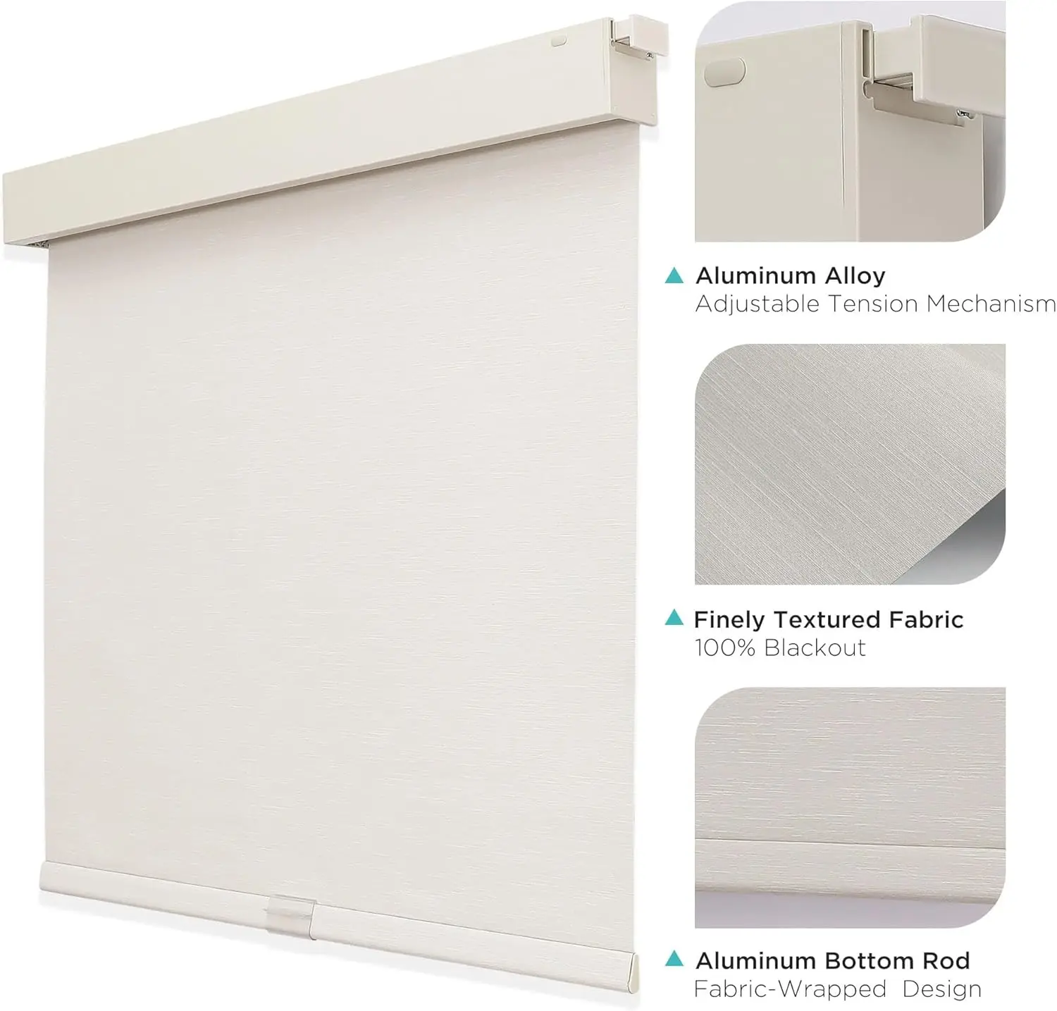 New Style High Quality Full Blackout Cordless Roller Blinds For Windows