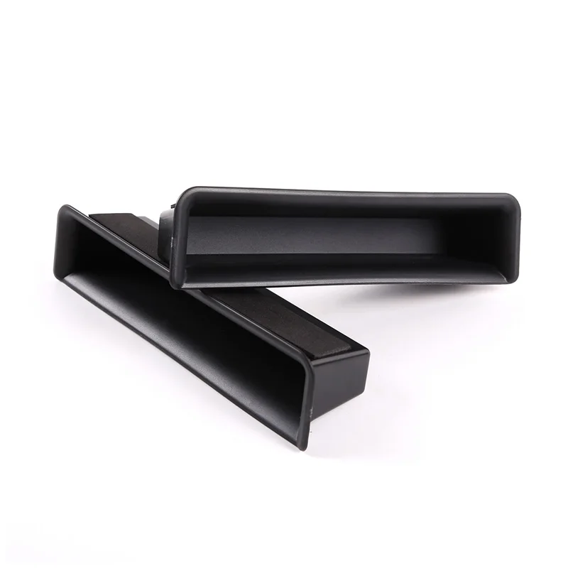 2Pcs ABS Black Car Space Organization for Hummer H2 2003-2007 Multifunction Door Handle Armrest Box Storage Tray Car Accessories