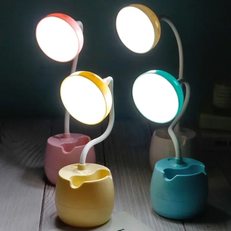USB Eye Protection LED Desk Lamp Reading And Learning Night Light Student Dormitory Bedroom Learning Bedside Lamp