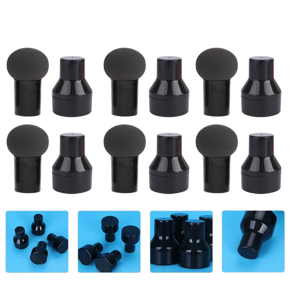 6pcs Mushroom Head Makeup Puff Small Size For Foundation Cream Blush Wet Dry Use Portable Puff Blender Beauty Supply