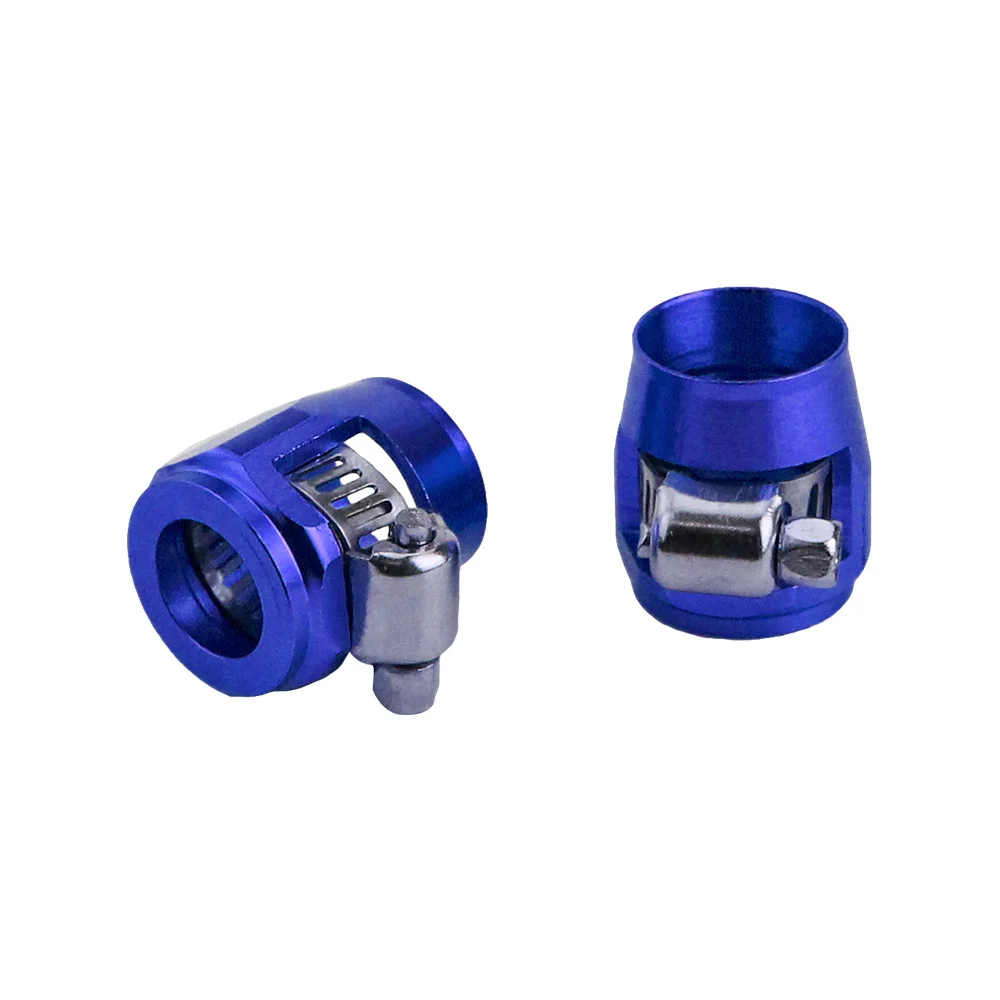 1lot=2pcs AN4 Hose Clamp Fuel Oil Water Tube Hose Fittings Finisher Clamps Hex Finishers ID:13mm LC100818