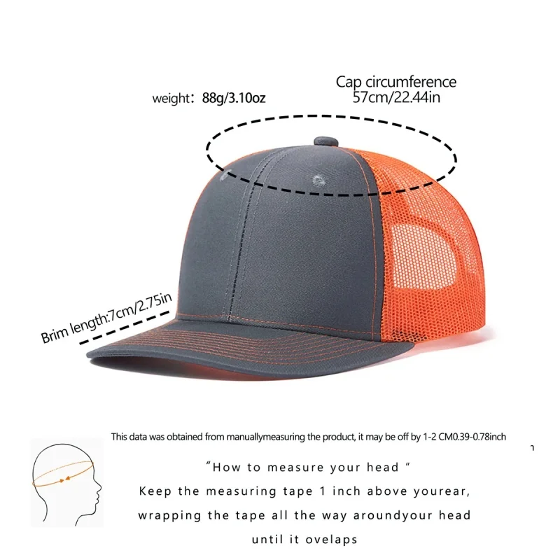 Summer Men's And Women's Mesh Breathable Baseball Cap, Low Cut Unstructured Baseball Cap, Adjustable image 6