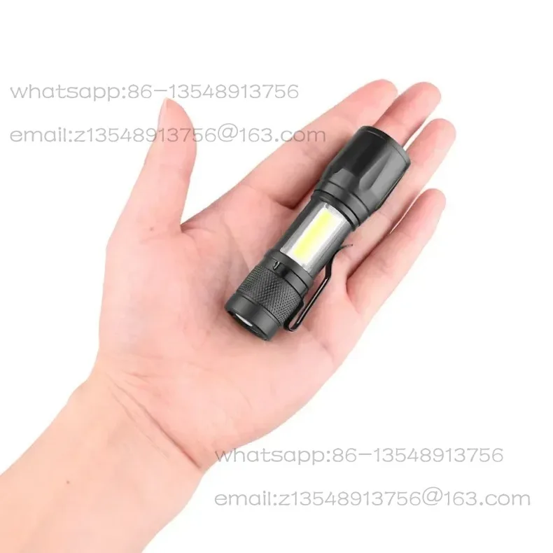 

Мини-светодиодный фонарик COB + XPE Портативный USB-зарядка для кемпинга с регулируемым фокусом