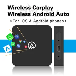 Mini 5.0 küçük kutu kablosuz Android oto kablosuz Carplay adaptörü Bluetooth Dongle tak ve çalıştır Volvo Toyota Ford için uygun