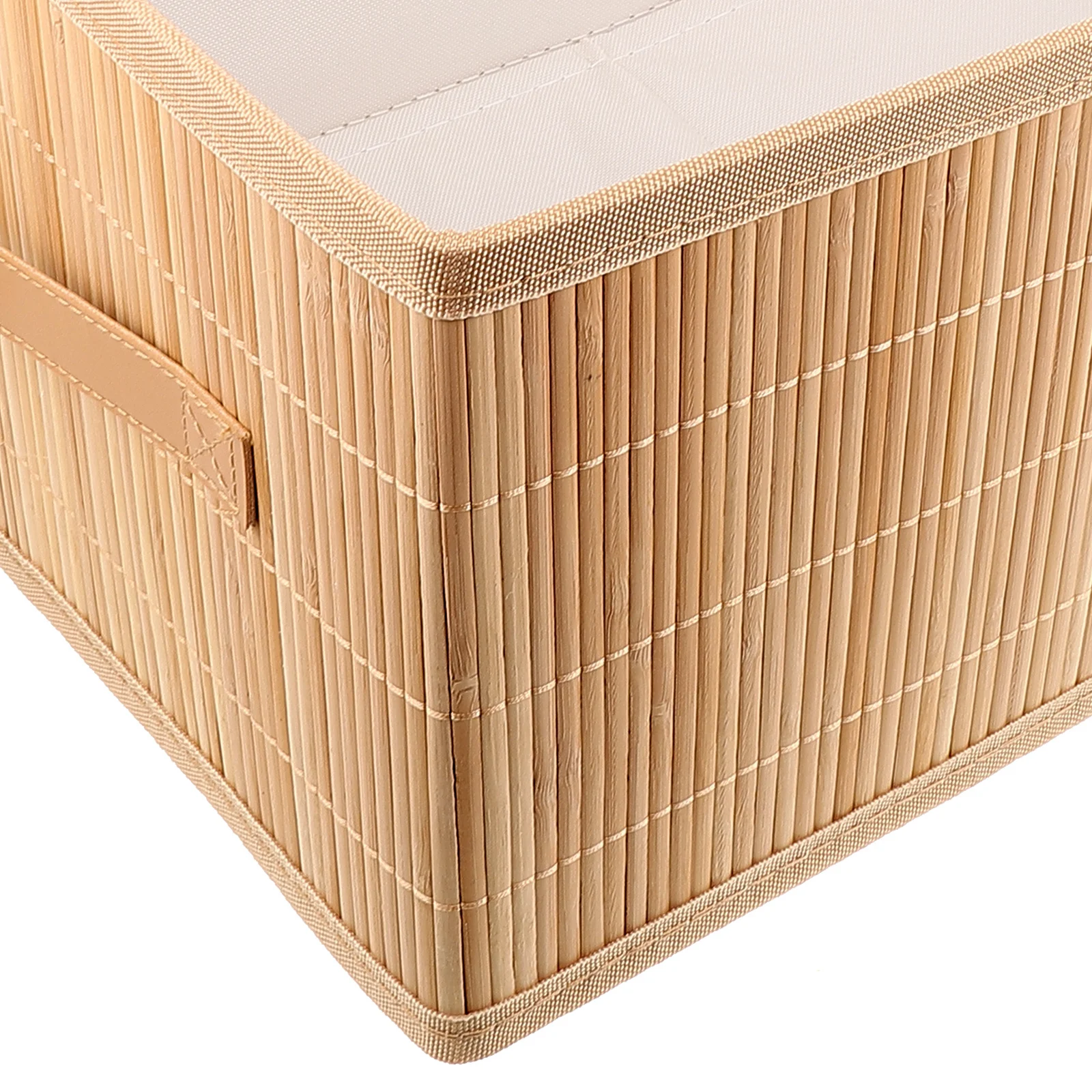 

Bamboo Storage Basket Folding Sundries Organizer Large Capacity Desktop Wardrobe Multi- Storage Bin