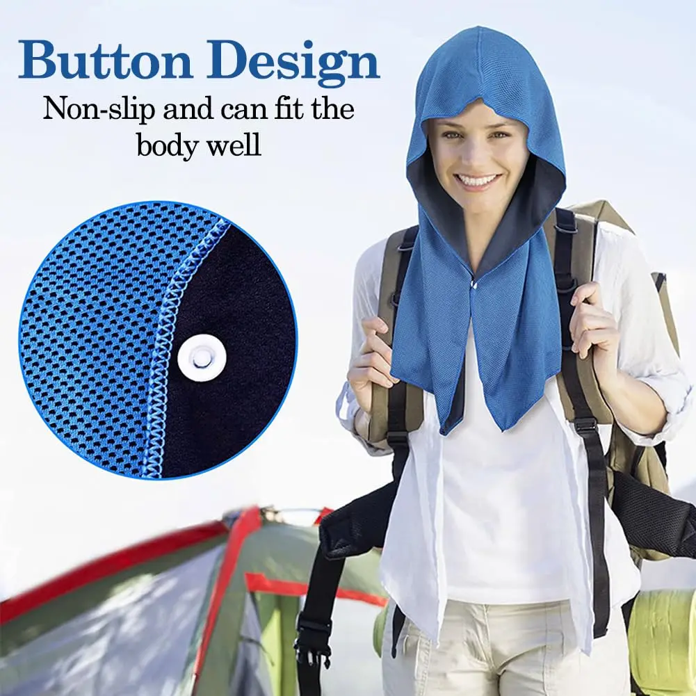 

NEW 1Pack Cooling Quick Dry Towels Men Women Ideal Sports Camping Cycling Running Fitness Breathable Sweat Absorbent Fast Drying