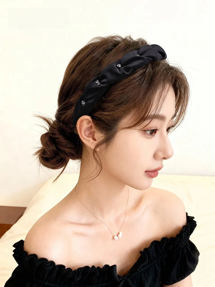 滑り止めハイカットレディースヘアバンド-ajidou-ワイドエッジコーム歯付きヘアバンド-おしゃれなヘアアクセサリー-韓国風