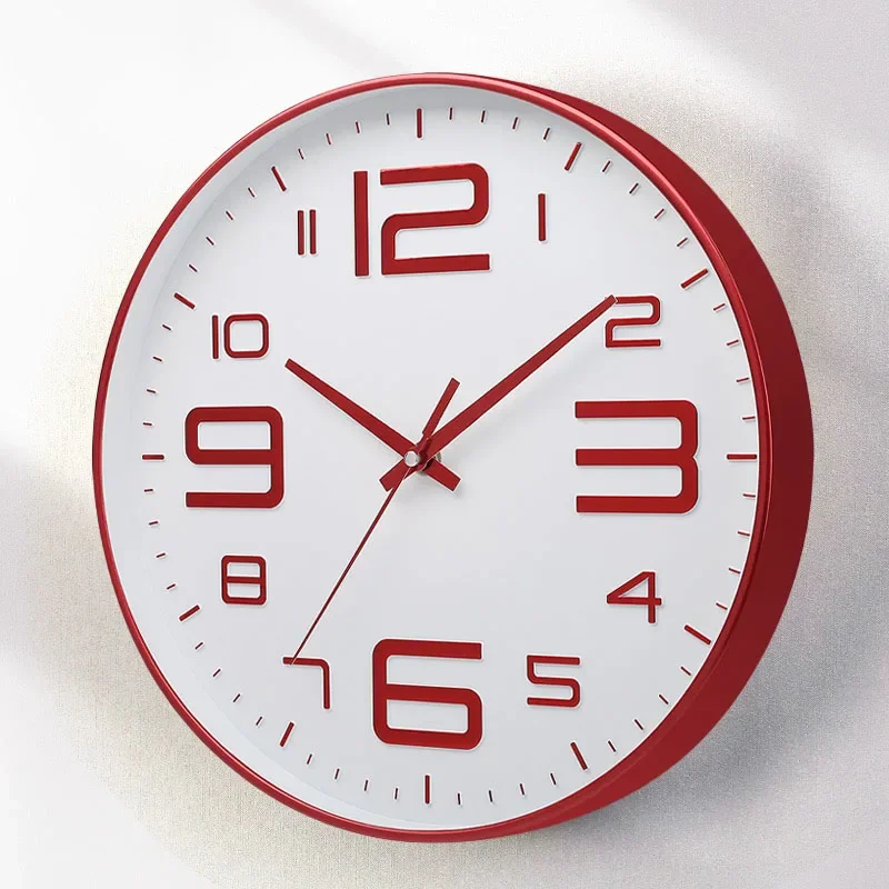 3d 8 inch clock Living Room Mute punch-free wall clock Creative Fashion Wall clock Internet Red Bedroom decoration quartz clock