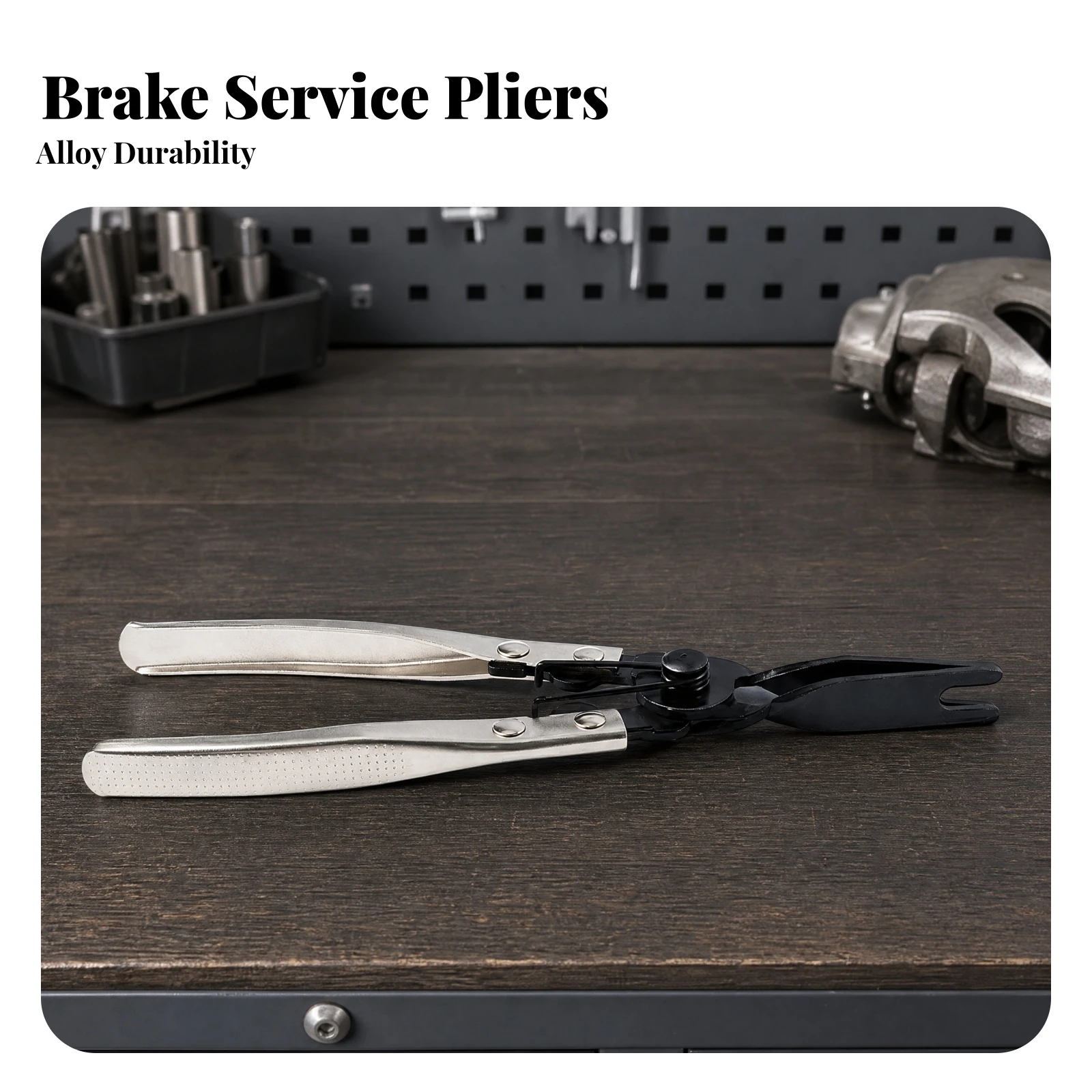 Brake Pad Retaining Spring Plier Portable Brake Service Plier with Spring Mechanism Pliers Compact Tool Long-Lasting