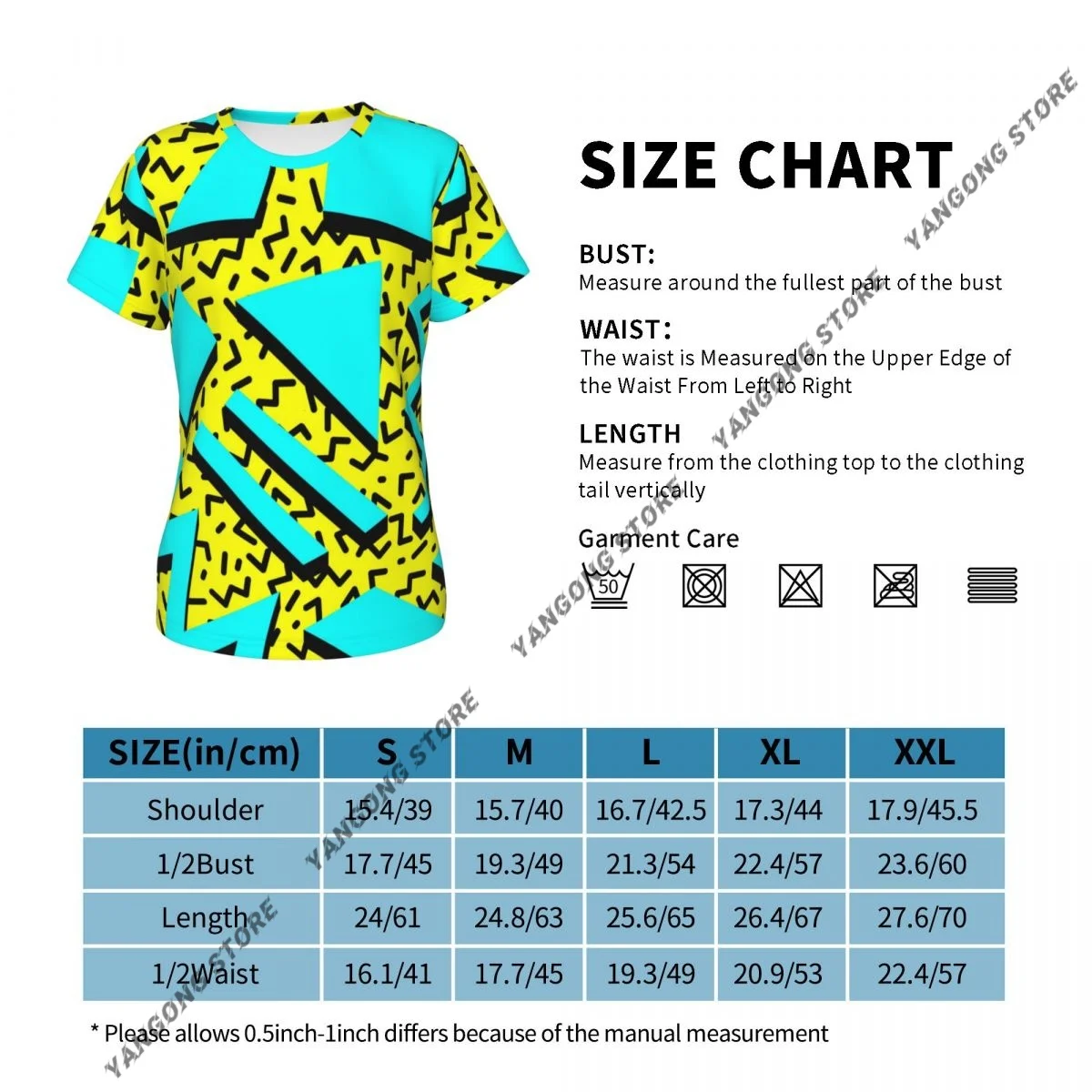 Frauen T-shirt damen lässig Retro Memphis Stil weibliche T-shirt kurzarm T-shirt sommer dünne tops