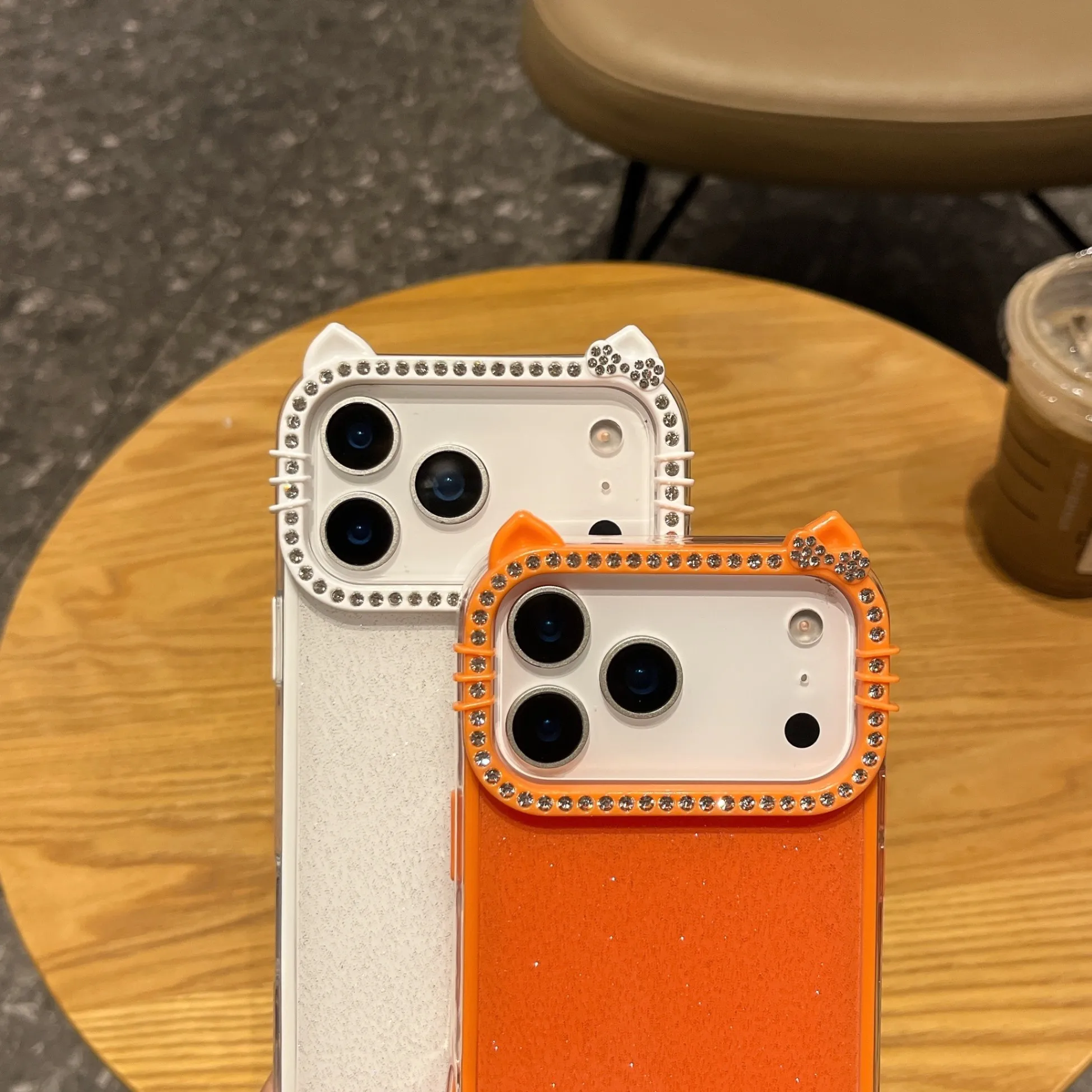 Чехол для телефона с кошачьими ушками подходит для iPhone 17, 16, 15, 14, 13, 12 pro Max, новый креативный персонализированный женский чехол с защитой от падения, новая мода