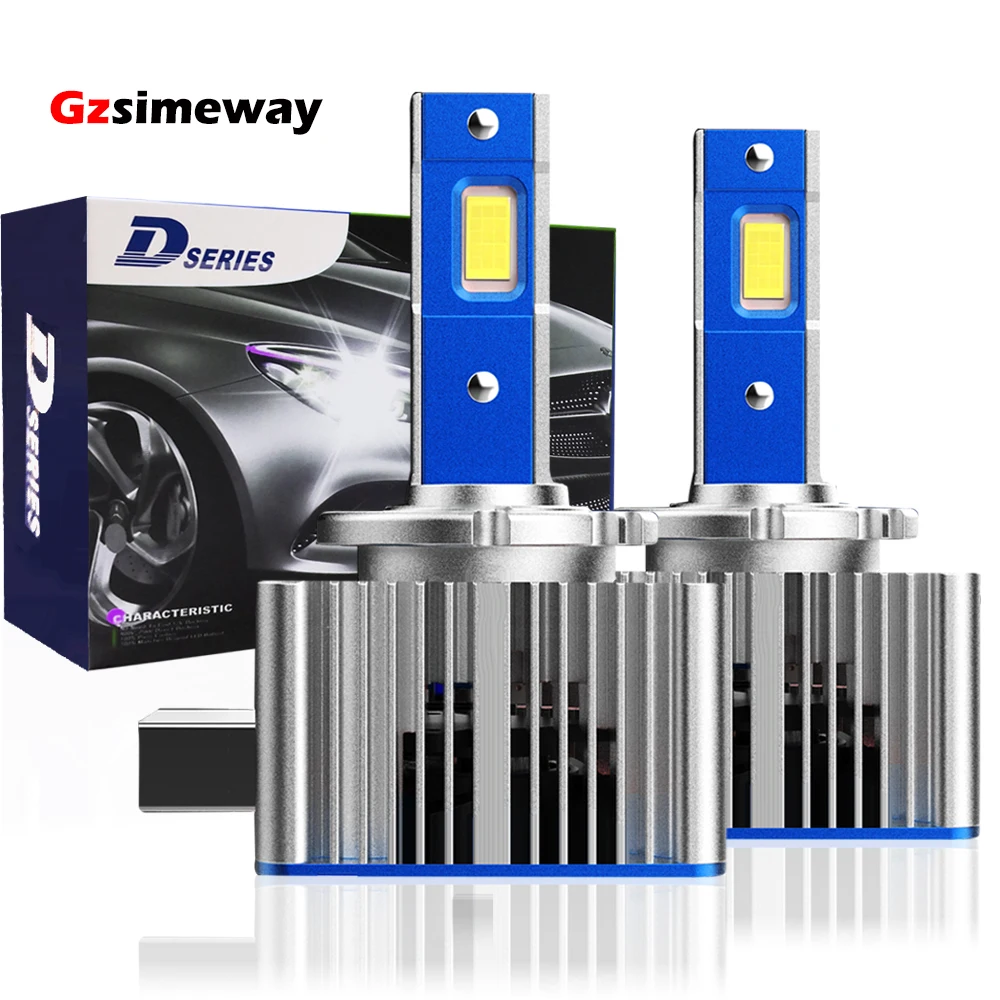 

2PCS Car Headlight D3S LED Lamp D1S D2S D4S Canbus Xenon HID D5S D8S Turbo Auto Bulbs 6000K 30000LM High Low Beam Plug and Play