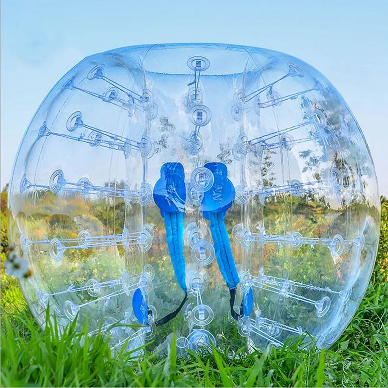 

Free Shipping Air Bubble Soccer Ball Inflatabe Football Bumper Human Hamster Ball 1m For Kids and Teens