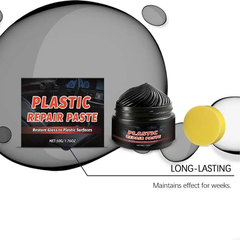 مجموعة إسفنجة تلميع داخلية للسيارة تعمل على إصلاح أضرار أشعة الشمس على المطاط البلاستيكي وتمنع المشكلات المستقبلية، رائعة للركاب #3