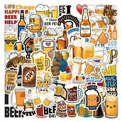 10/55/110PCS Beer Stickers Cheers DIY Decal For Laptop Phone Guitar Scrapbook Luggage Water Cup Decorative Graffiti Waterproof