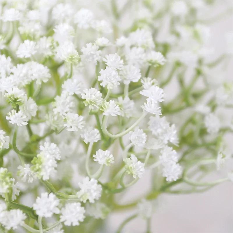 5/10/20Pcs Artificial Baby\'s Breath Flowers Real Touch Gypsophila Suitable for Wedding Bride Engagement Home Ornament Room Decor