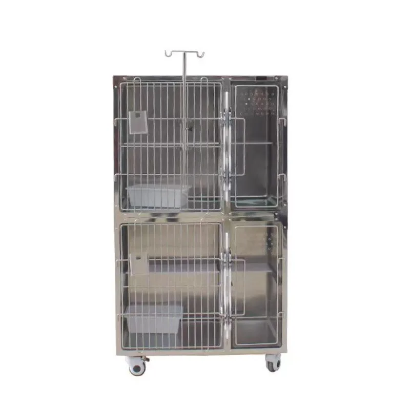 

Pet cat cage Household 304 stainless steel inpatient cage Breeding base Oxygen cabin cat cage
