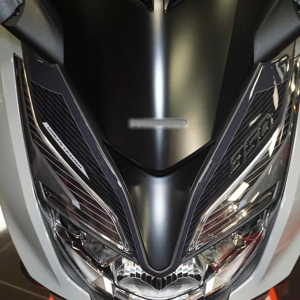 Untuk Honda Forza 350 NSS 350 aksesori motor pelindung wajah depan 3D stiker Resin epoksi 2021 2022 2023