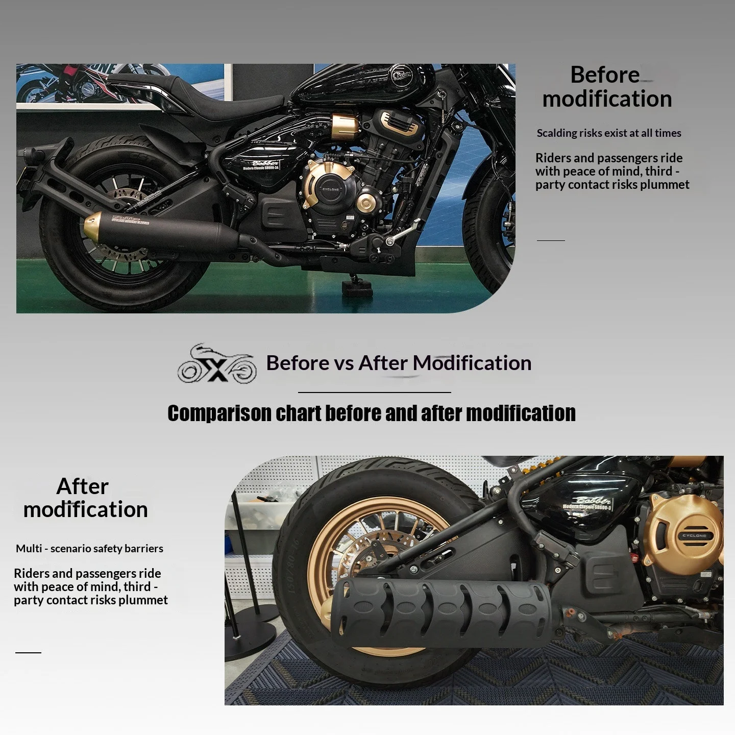 【Premium】For Greystone 707/Chinchilla 300 Sekelon RA600 exhaust anti-scald tail section anti-scald cover Sanxingdui mask model