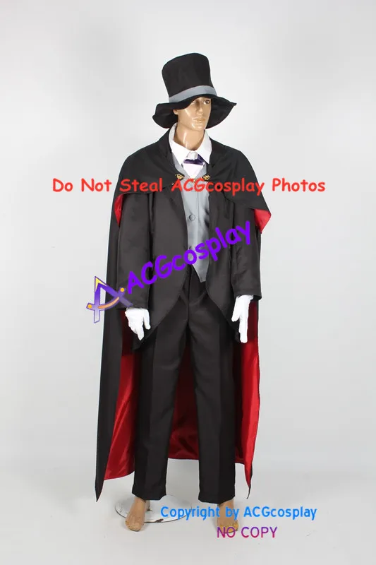 The Great Mouse Detective  Ratigan Cosplay Costume acgcosplay include big hat and gloves