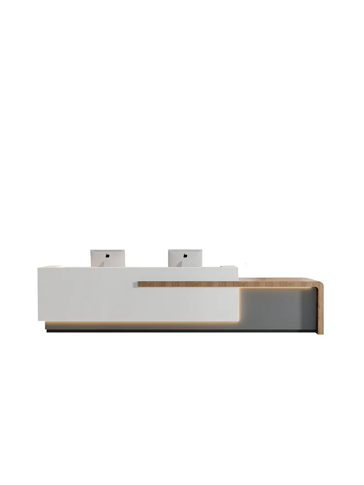 Simple modern bar checkout page beauty salon women's clothing Internet celebrity tide store company front desk reception desk