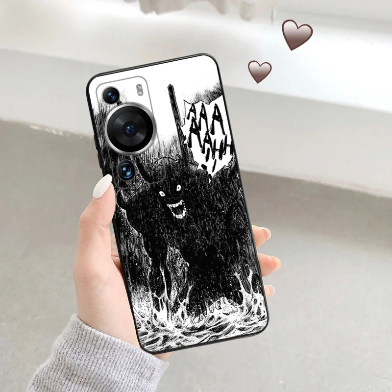 Matte Phone Case for Huawei P20 Pro P Smart P40 P30 Lite Moto G30 G31 G200 One Fusion PLUTO Manga Soft Black Case Funda Shell