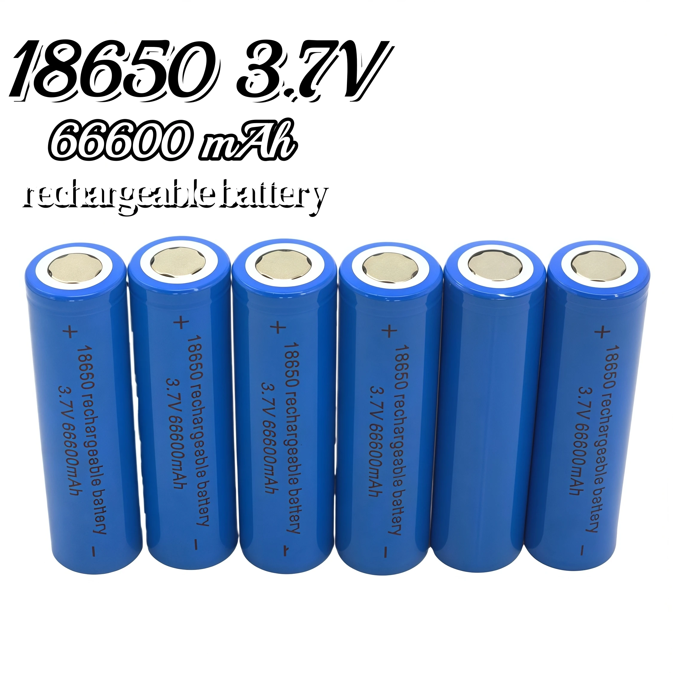 Premium 2025 Neue 18650 Batterie – 3,7V 66600mAh Wiederaufladbare Lithium-Batterie für LED-Taschenlampen, Elektronisches Spielzeug & Tragbare Geräte