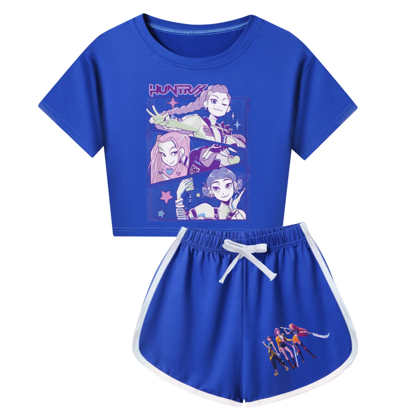 Zomer Kids KPop Demon Hunters Huntrix Pak Peuter Meisjes Sets Top + shorts 2 stuks Sets Sport Pak Baby sets Jongens Kleding Pyjama