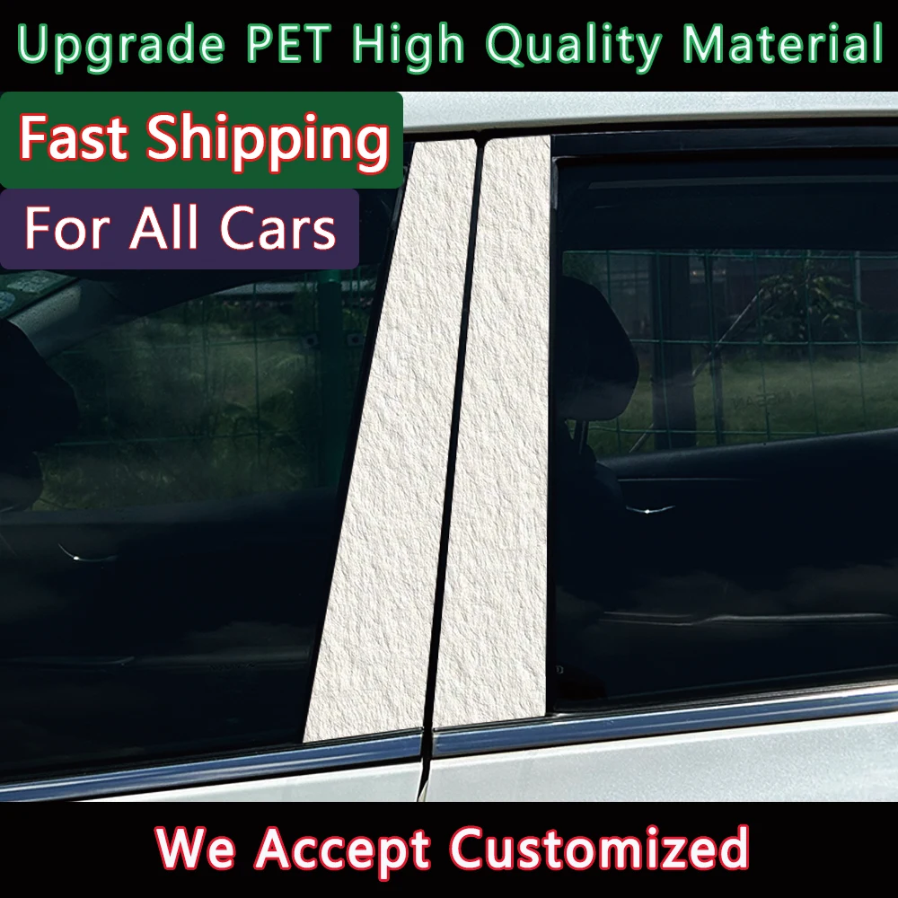 Simple Pure Colour Car Stickers DIY Car B-pillar Cover Scratche Waterproof Durable Cartoon Automobile Decoration Auto PET Decals