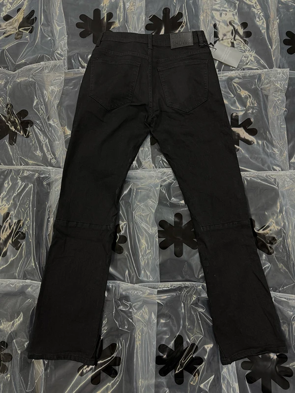 LOSTSHDWS JEANS Klassische Gestickte Logo UNS Trend High Street Fashion Männer Frauen Casual Denim Hosen Ins Stil