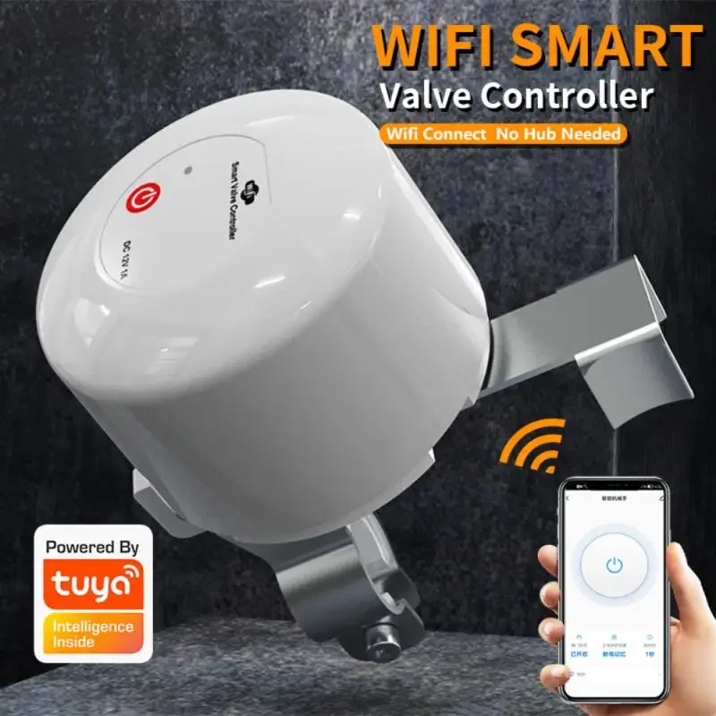 Tuya Slimme Wifi Water Gasklep Aan/Uit Auto Control Timer Dn15 Dn20 Buisklepsteun Alexa Afstandsbediening Gassensor