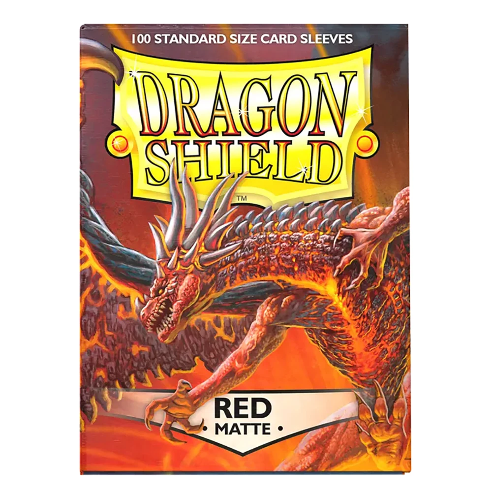 Dragon Shield Sleeves Matte Red TCG Standard Size Card Protector MTG/PTCG Covers 66x91mm