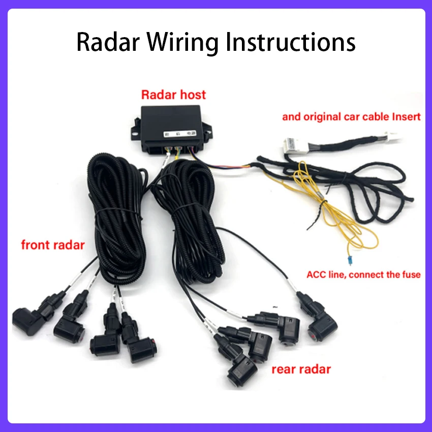 New! Original Sensors Car Parking Sensor Assistance Backup Radar Buzzer System For Toyota Land Cruiser Prado 2015-2025